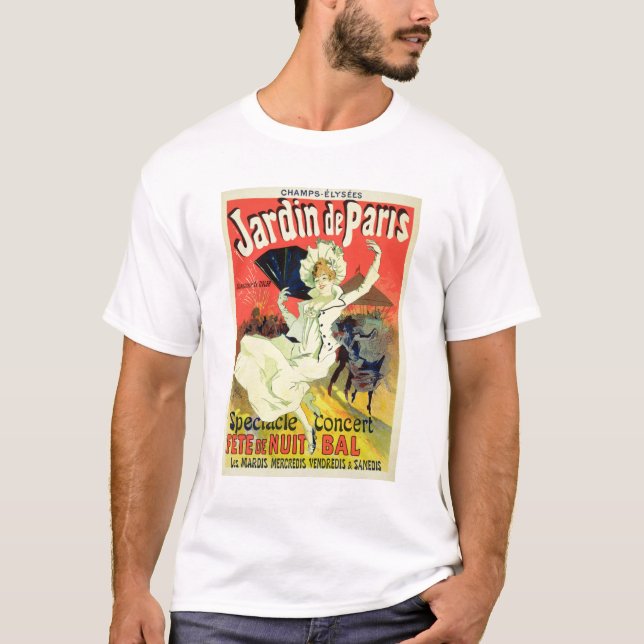 Camiseta Reprodução de uma propaganda de poster 'o Jardin d (Frente)