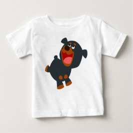 Camiseta Reprodutiva Bebê Rottweiler Bebê T-Shirt