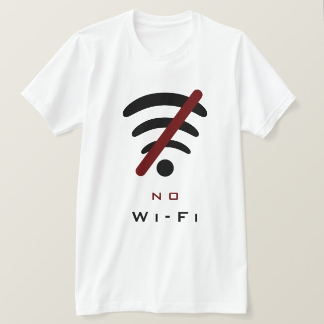 Camiseta Reprodutiva Offline - Sem Wi-Fi (Frente do Design)