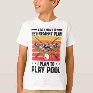 Camiseta Reprodutor de Cue do Snooker de Bilhares de piscin