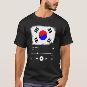 Camiseta Reprodutor de Música Pop Coreano Kpop K Pop Bandei