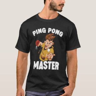 Camiseta Reprodutor de Tênis de Mesa mestre do pino do Têni