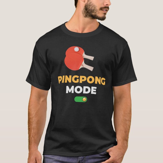 Camiseta Reprodutor de Tênis do Modo Ping Pong (Frente)