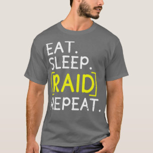 Camiseta Reproduza jogos com Raid de latência