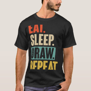 Camiseta Reproduza o desenho da vinheta retrorreflectora do