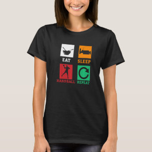 Camiseta Reproduza o Handball Repetidor Repetição do Handba