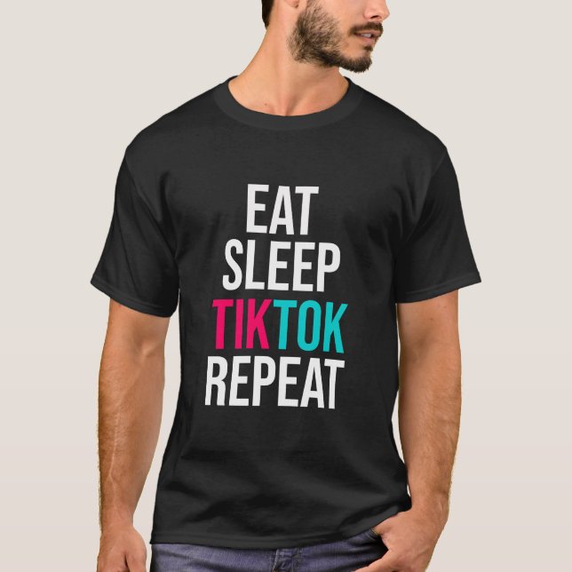 Camiseta Reproduza o TIKTOK de repouso (Frente)