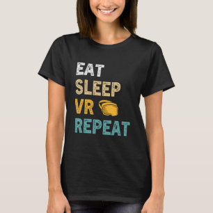 Camiseta Reproduza VR Repetição de Realidade Virtual do Jog