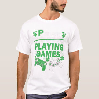 Camiseta Reproduzindo Dia de São Patrício de Jogos