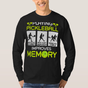 Camiseta Reproduzir o Pickleball melhora o leitor de tinta