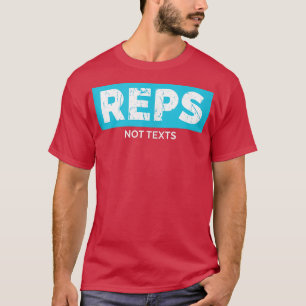 Camiseta Reps Not Tets Bodbuilding Gym Motivational Workou