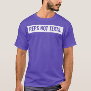 Camiseta Reps Not Tets Gym Bodybuilding Motivation Workou