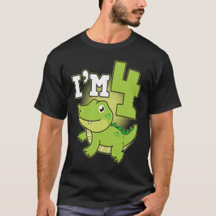 Camiseta Répteis 4º aniversário Crocodilo Proprietário do R
