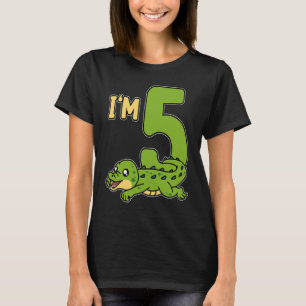 Camiseta Répteis 5 Birthday Crocodilo Proprietário do Répti