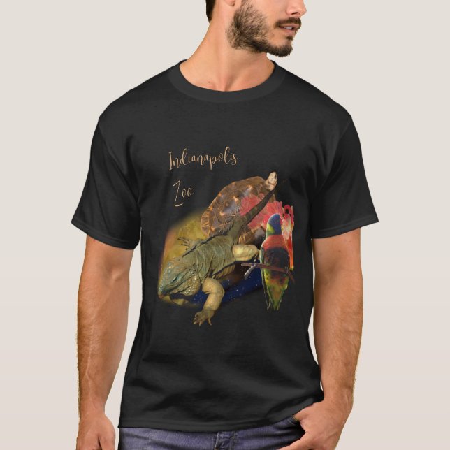 Camiseta Répteis e Aves do Zoológico de Indianápolis (Frente)