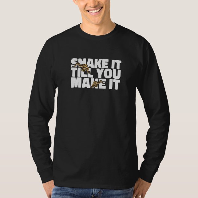 Camiseta Réptil  Cobra Faça Até Você Fazer Python (Frente)