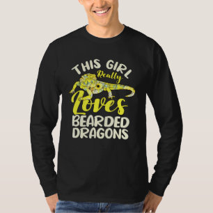 Camiseta Reptile Citar Que Essa Menina Adora Drago Com Cari