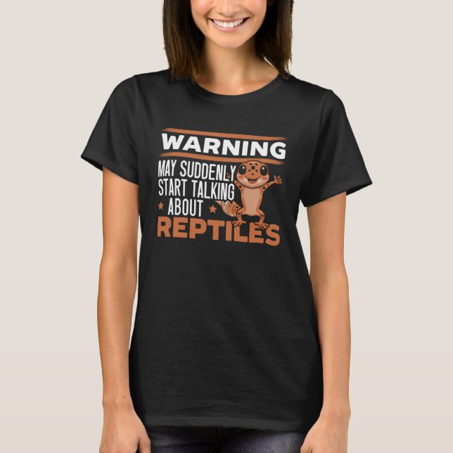 Camiseta Reptile Leopard Gecko  Lizard Herpetology Pets  9 (Frente)