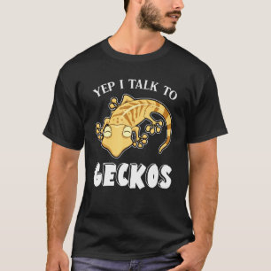 Camiseta Reptile Yep Eu Falo Com Minha Gecko Leopardo