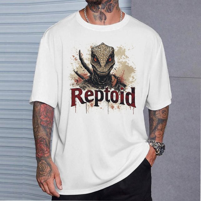 Camiseta Reptoid , Conspiracy Theory Alien Graphic tee (Criador carregado)