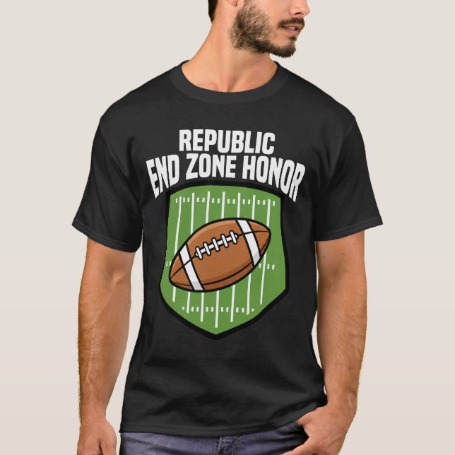CAMISETA REPUBLIC END ZONE HONOR - NEW ENGLAND FOOTBALL (Frente)