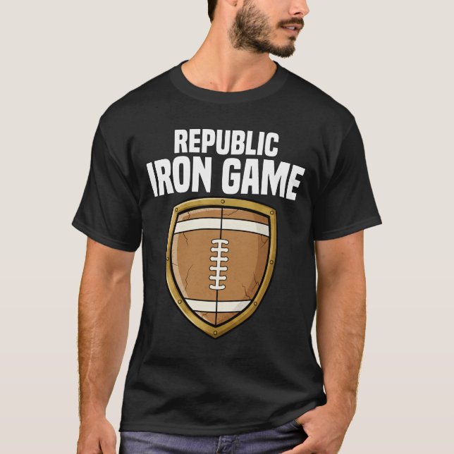 CAMISETA REPUBLIC IRON GAME - NEW ENGLAND FOOTBALL (Frente)
