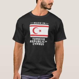 Camiseta Republic of Cyprus turco feito