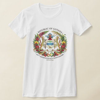 Camiseta Republic of Guyana 60th Independence Anniversary 