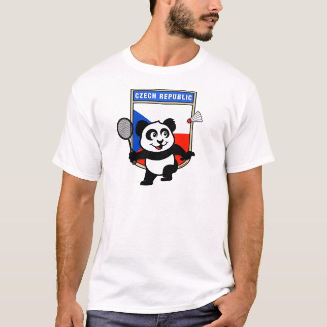Camiseta República Checa Badminton Panda (Frente)