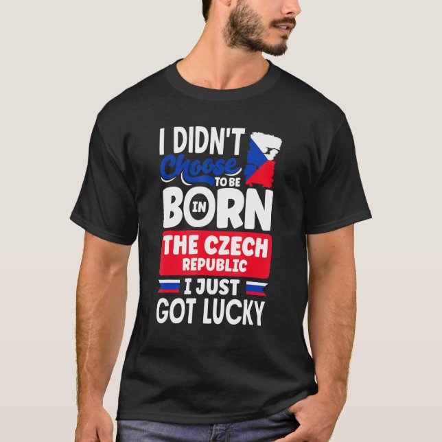 Camiseta República Checa Bandeira Checa Eu Acabei De Ter So (Frente)