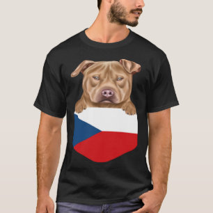 Camiseta República Checa Bandeira Usa Staffordshire Terrier