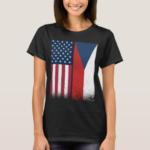 Camiseta República Checa Bandeiras da América Checa Orgulho