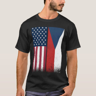 Camiseta República Checa Bandeiras da América Checa Orgulho