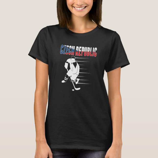 Camiseta República Checa Fãs de Hóquei no Gelo (Frente)