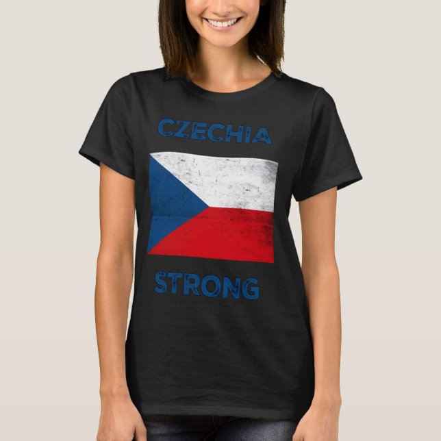 Camiseta República Checa Forte, Bandeira da República Checa (Frente)