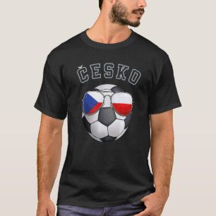 Camiseta República Checa Futebol Fan Sunglass Futebol tchec