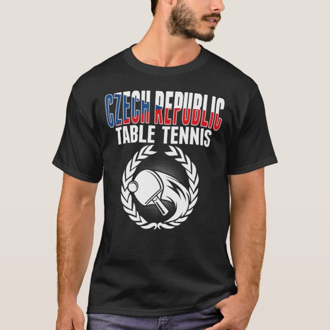 Camiseta República Checa Mesa Ping Pong Suppo na República  (Frente)