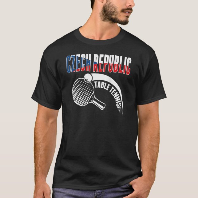 Camiseta República Checa Mesa Ping Pong Suppo na República  (Frente)