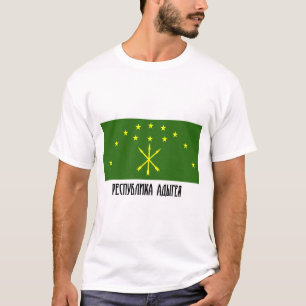 Camiseta República da bandeira de Adygea