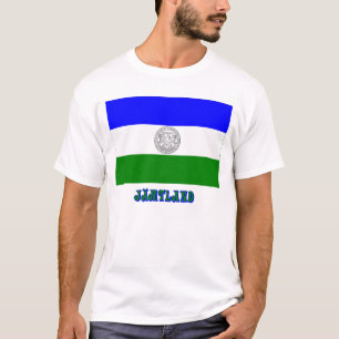 Camiseta República da bandeira de Jämtland com o nome (n