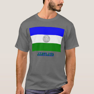 Camiseta República da bandeira de Jämtland com o nome (não
