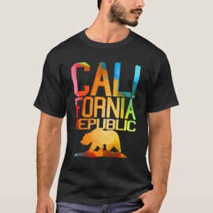 Camiseta República da Califórnia em cores vivas