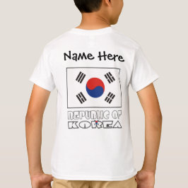 Camiseta República da Coreia e Bandeira da Coreia do Sul Se