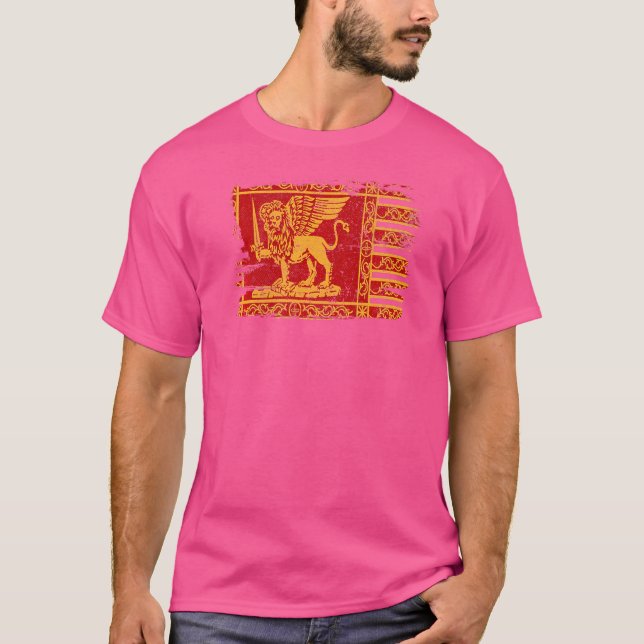 Camiseta República de Veneza Veneto Itália Pavilhão Wingon  (Frente)