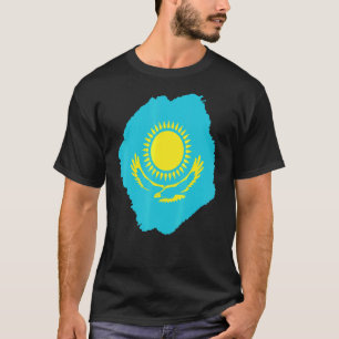 Camiseta República do Cazaquistão Bandeira do Cazaquistão,
