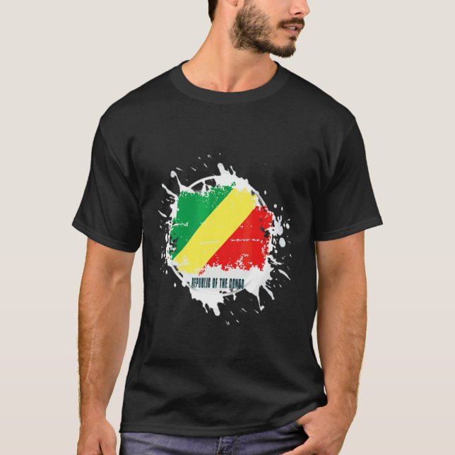 Camiseta República Do Congo Splash (Frente)