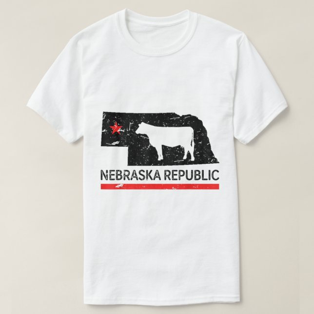 Camiseta República do Nebraska (Frente do Design)