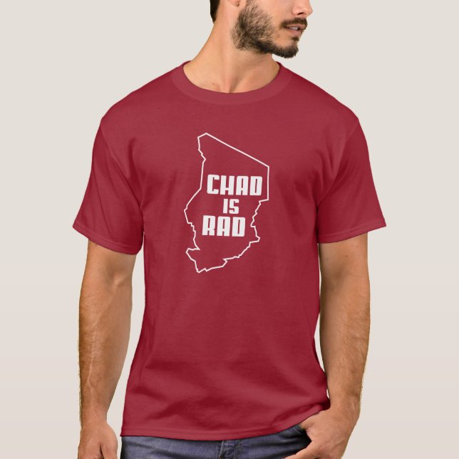 Camiseta República do Tchad é esboço do Rad (Frente)