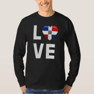 Camiseta República Dominicana Ama Bandeira da República Dom