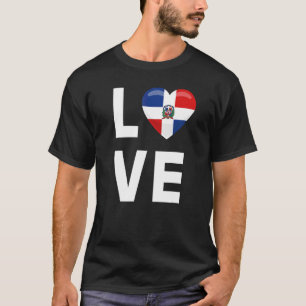 Camiseta República Dominicana Ama Bandeira da República Dom